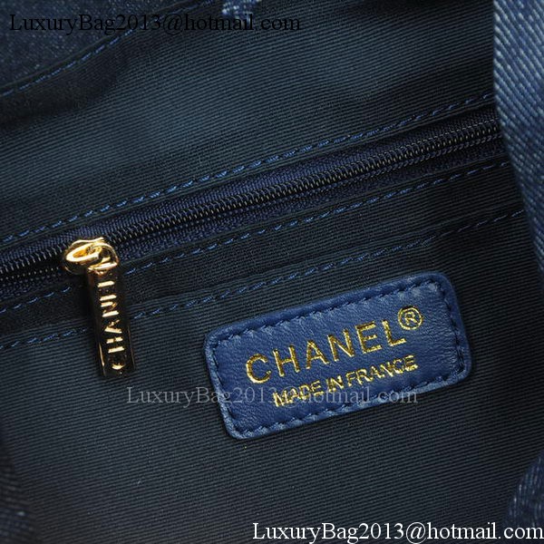 Chanel Denim Fabric Backpack A91121 RoyalBlue