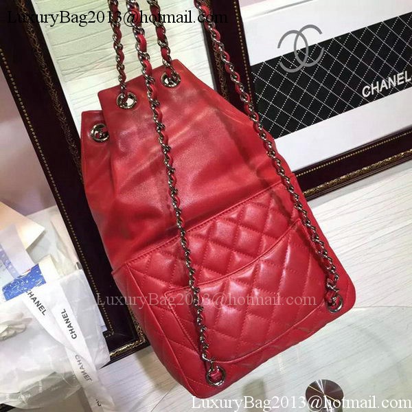 Chanel Backpack Original Sheepskin Leather A94417 Red