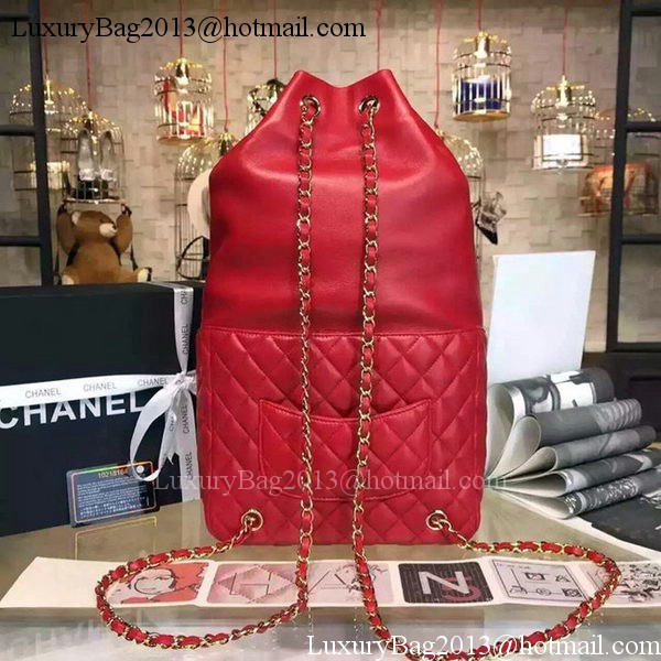 Chanel Backpack Original Sheepskin Leather A94430 Red