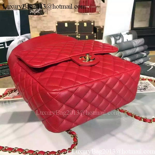 Chanel Backpack Original Sheepskin Leather A94430 Red