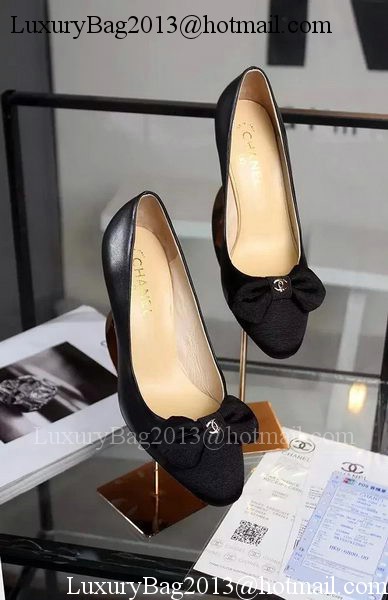 Chanel 60mm Pump Leather CH1692 Black