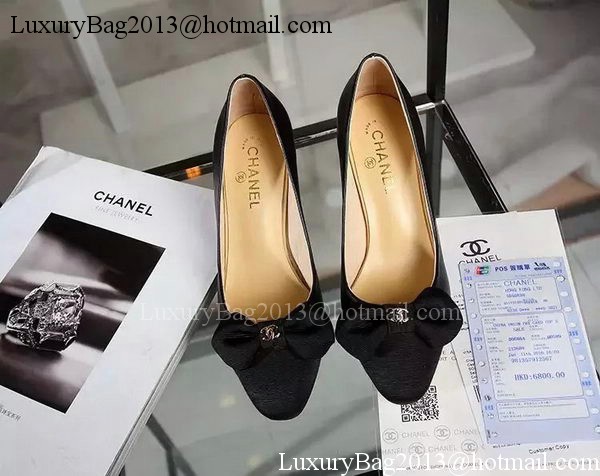 Chanel 60mm Pump Leather CH1692 Black