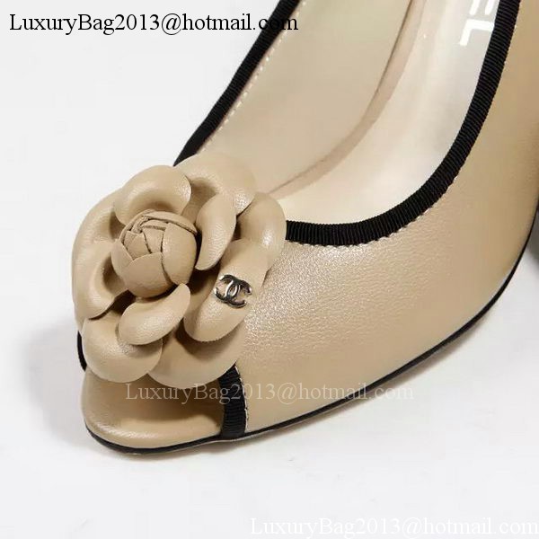 Chanel Pump Sheepskin Leather CH1673 Apricot