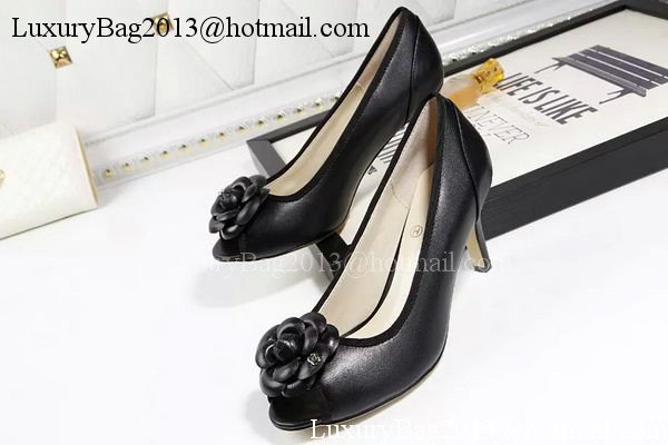 Chanel Pump Sheepskin Leather CH1673 Black