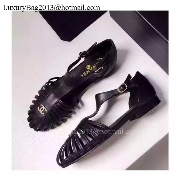 Chanel Sandals CH1716 Black