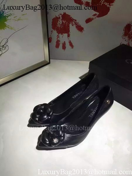 Chanel Sheepskin Leather 70mm Pump CH1714 Black