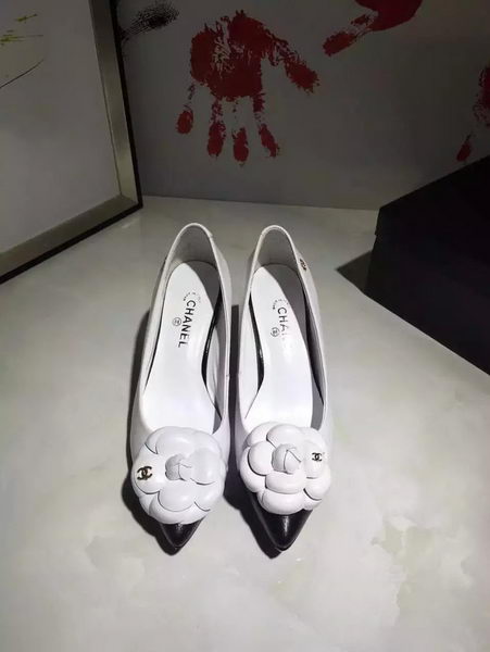 Chanel Sheepskin Leather 70mm Pump CH1714 White