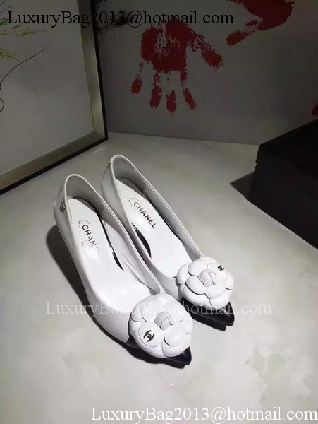 Chanel Sheepskin Leather 70mm Pump CH1714 White