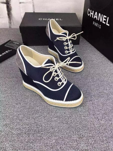 Chanel Wedges CH1694 Blue