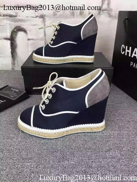 Chanel Wedges CH1694 Blue