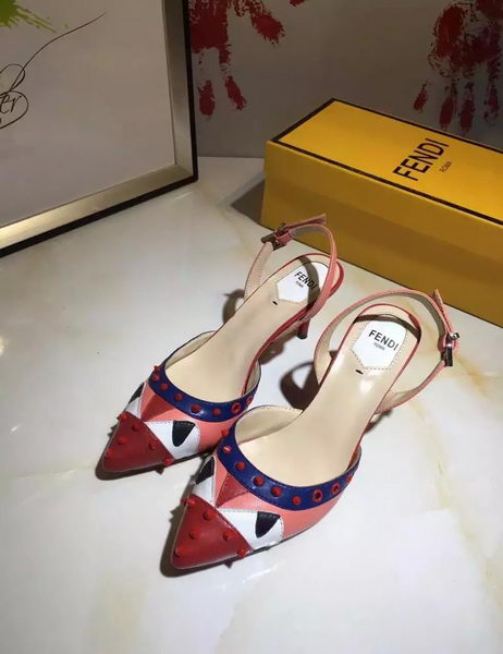 Fendi 50mm Sandal Leather FD118 Red