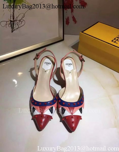 Fendi 50mm Sandal Leather FD118 Red