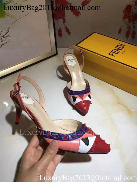 Fendi 50mm Sandal Leather FD118 Red