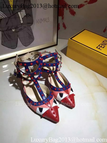 Fendi 50mm Sandal Leather FD120 Red