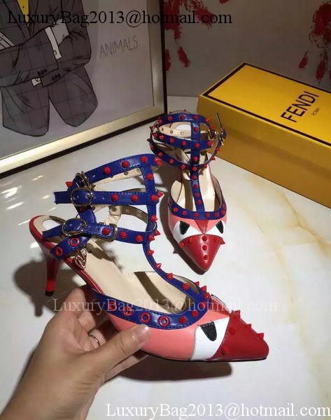 Fendi 50mm Sandal Leather FD120 Red