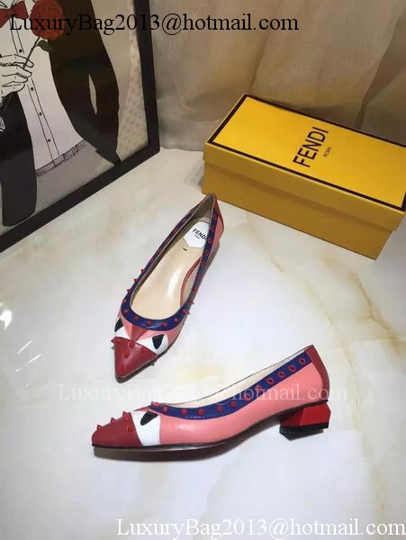 Fendi Leather Ballerina FD125 Red