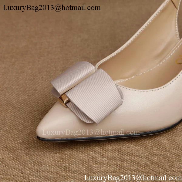 Ferragamo 50mm Pump Leather FL893 Apricot