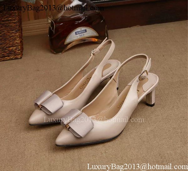 Ferragamo 50mm Pump Leather FL893 Apricot