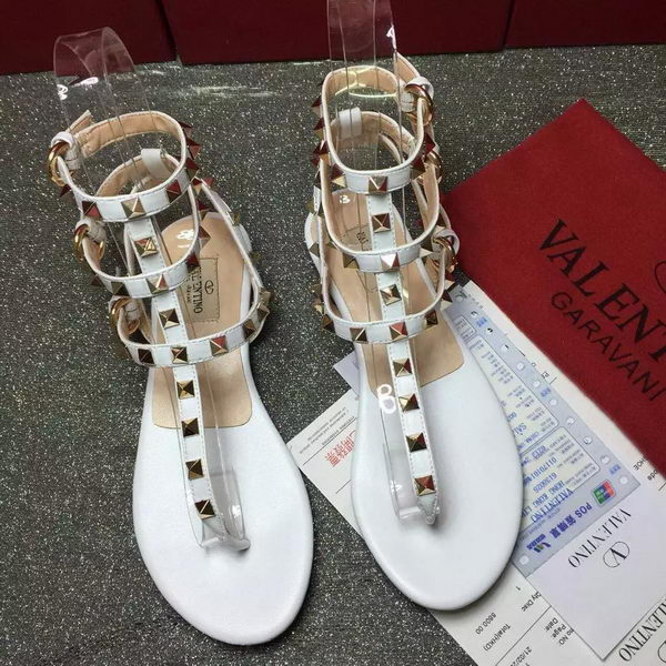 Valentino Leather Sandal VT795 White