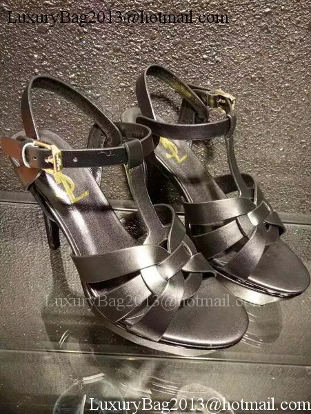 Yves Saint Laurent 20mm Platform 130mm Sandal YSL305 Black