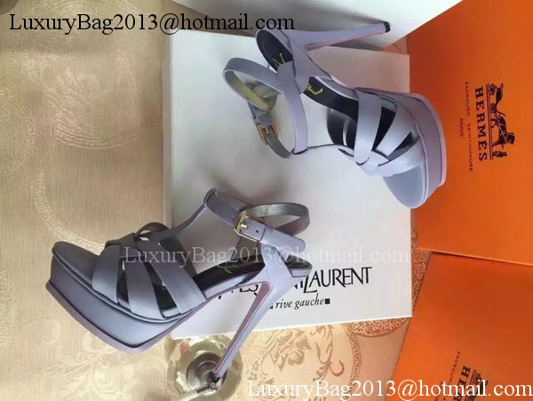 Yves Saint Laurent 20mm Platform 130mm Sandal YSL305 Light Blue