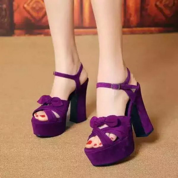 Yves Saint Laurent 40mm Platform 130mm Pump YSL297 Purple