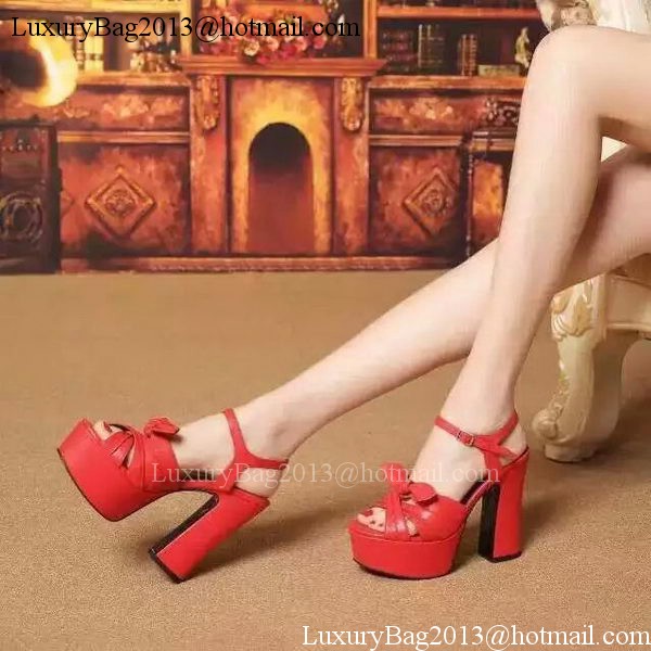 Yves Saint Laurent 40mm Platform 130mm Pump YSL297 Red