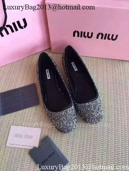 miu miu Ballerina Leather MM437 Black