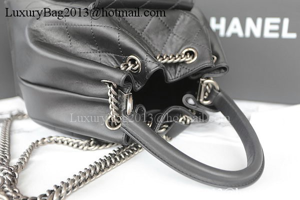 Chanel Top Handle Bag Original Calfskin Leather A93880 Black