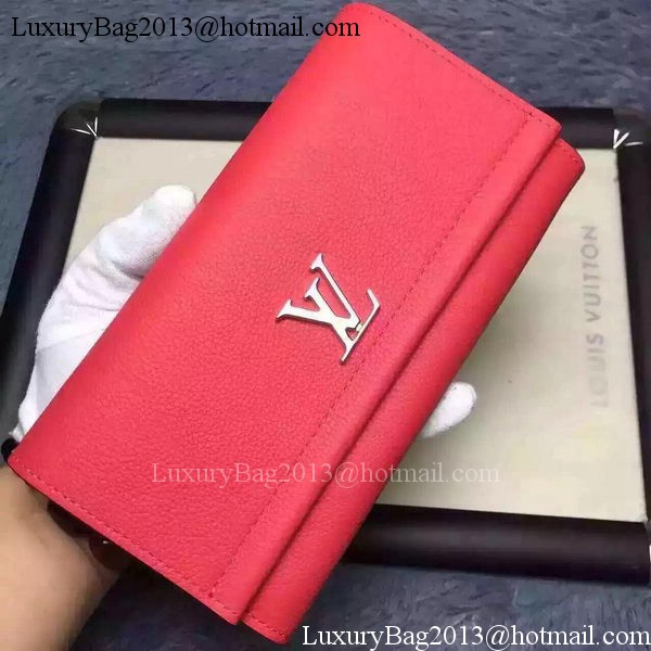 Louis Vuitton LOCKME II Wallet M62350 Red