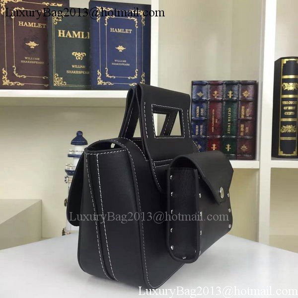 CELINE Square Handbag Original Leather C28832 Black