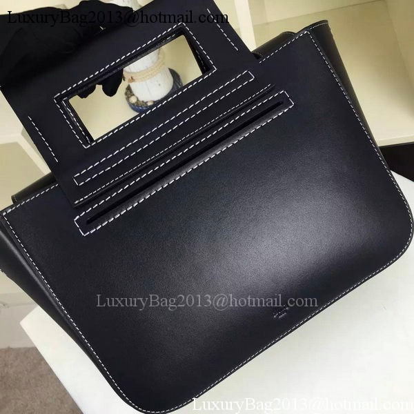 CELINE Square Handbag Original Leather C28833 Black