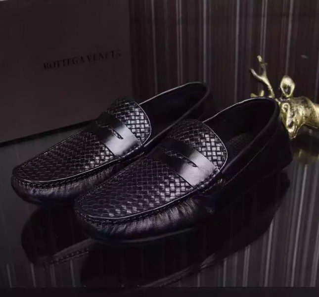 Bottega Veneta Men Leather Shoes BV172 Black