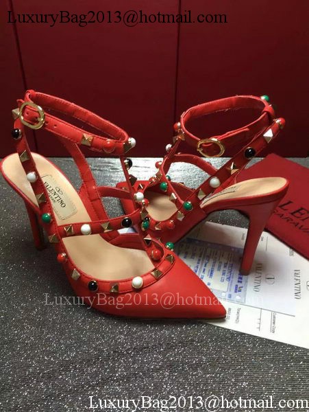 Valentino Calfskin Leather 90mm Pump VT817 Red