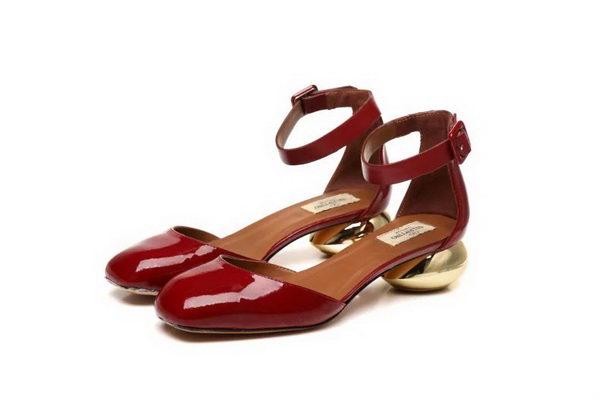 Valentino Patent Leather Pump VT808 Burgundy