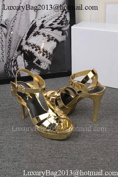 Yves Saint Laurent 100mm Sandal YSL293 Gold