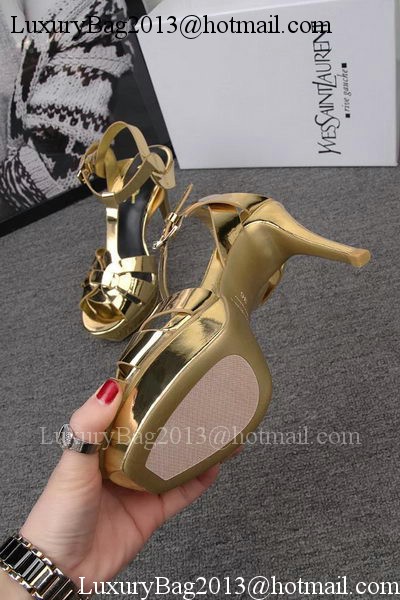 Yves Saint Laurent 100mm Sandal YSL293 Gold