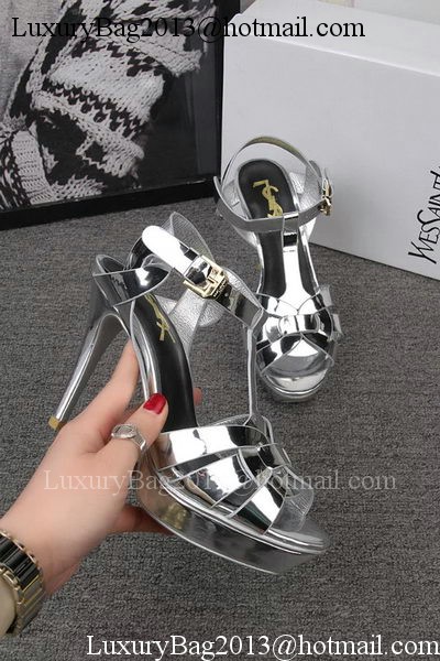 Yves Saint Laurent 100mm Sandal YSL293 Silver