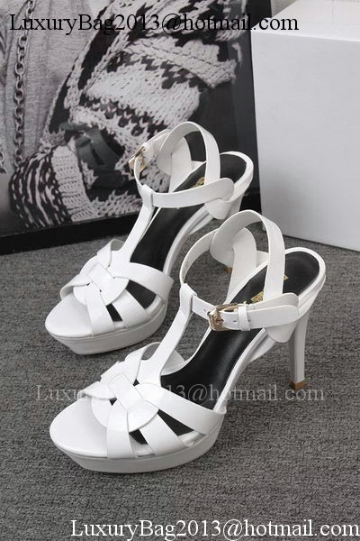 Yves Saint Laurent 100mm Sandal YSL293 White