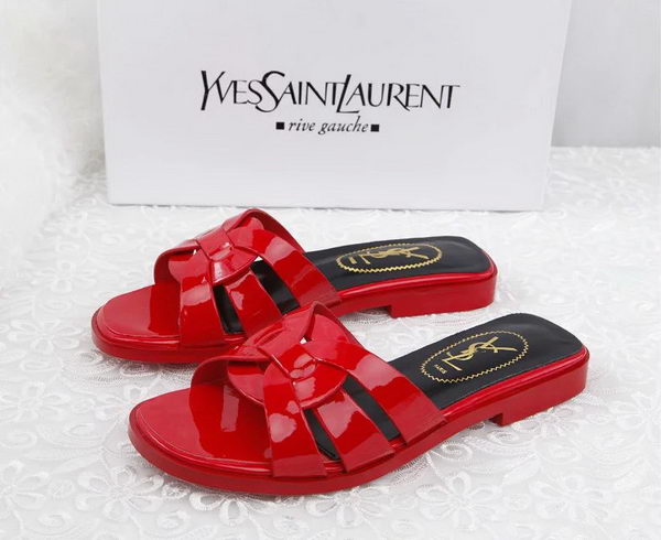 Yves Saint Laurent Patent Leather Slipper YSL287 Red