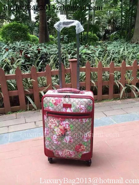 Gucci GG Supreme Suitcase 145869 Burgundy