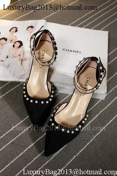 Chanel 60mm Leather Pump CH1757 Black