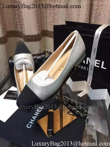 Chanel Ballerina Flat CH1792 Silver