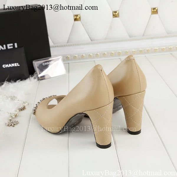 Chanel Sheepskin Leather Pump CH1778 Apricot