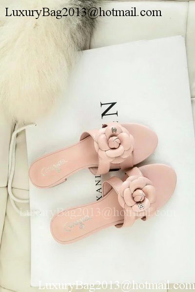 Chanel Slipper Leatehr CH1727 Pink