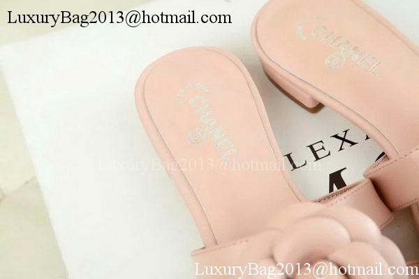 Chanel Slipper Leatehr CH1727 Pink