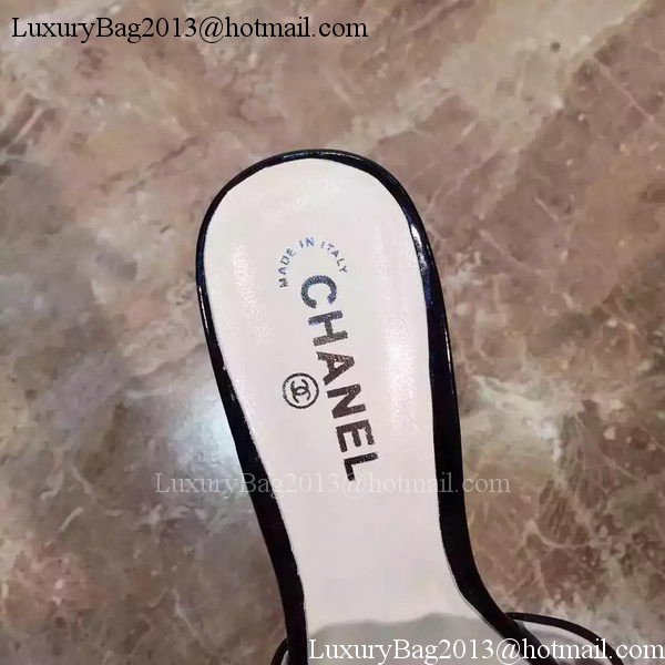 Chanel Slipper Leatehr CH1794 Black