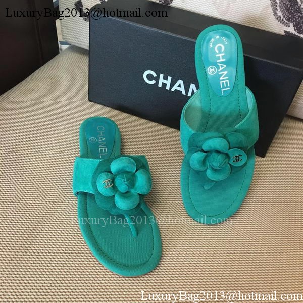 Chanel Thong Sandal CH1720 Green