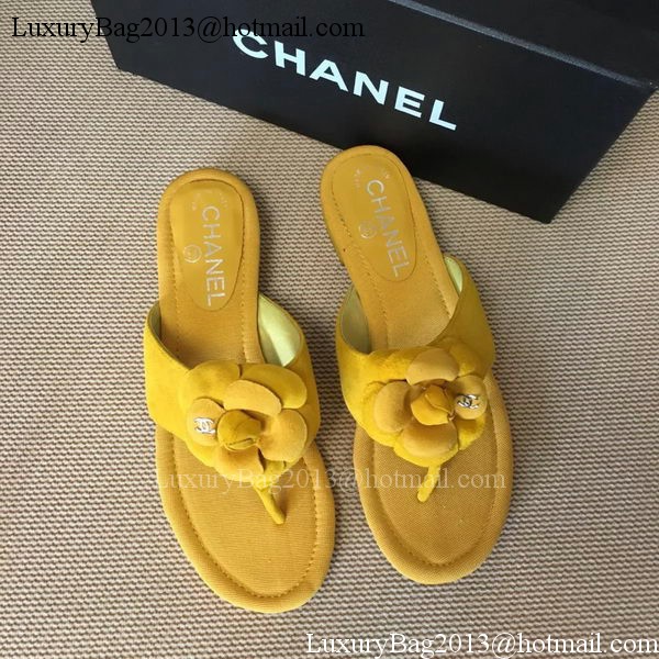 Chanel Thong Sandal CH1720 Yellow