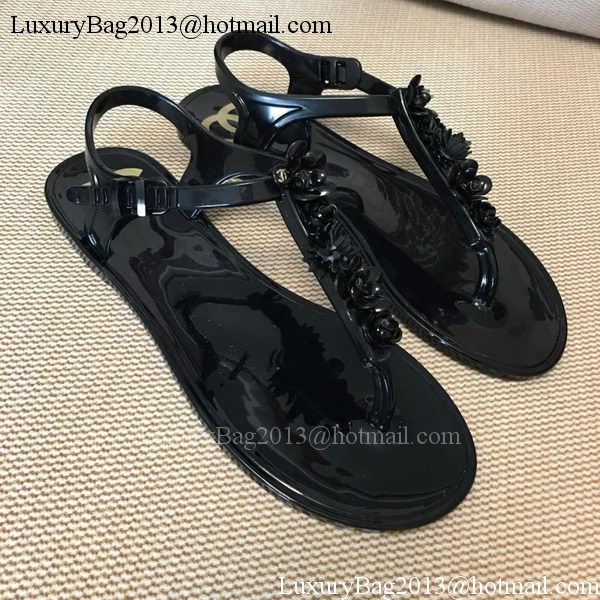 Chanel Thong Sandal CH1723 Black